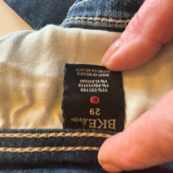 Bke Cropped Denim Jeans  Size 29 - Picture 14 of 16